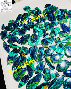 FAIJAN GEMS Pierres précieuses naturelles en vrac d'azurite et de malachite de haute qualité pour la fabrication de bijoux, toutes formes mélangées, certifiées - Product Image 5