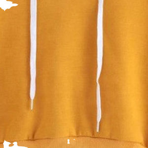 Sudadera con Capucha para Mujer, Estilo Urbano, Fabricación Personalizada OEM, 345 g/m², Forro Polar Grueso, Sudadera Corta para Mujer - Product Image 3