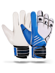 Football Goalkeeper Gloves Unisex Full Finger PU Leather Silicone Printing Non <b>Slip</b> Breathable Adjustable Wrist Strap Hook Loop - Product Image 4