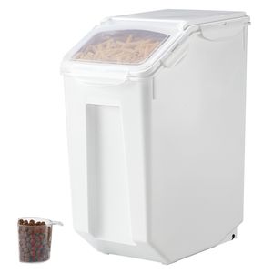 Large 4.5Gallon/20L Rice <b>Storage</b> <b>Container</b> Dog Food Dispenser Bin for Kitchen Pet Food Ingredient Grain Cereal Flour Bin - Product Image 4