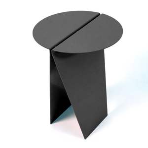 Mesa Auxiliar de Metal Dorado de Lujo con Tapa Redonda y Base Estable para Sofá, Esquina o Exhibición de Café - Product Image 3