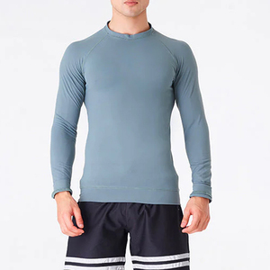 Camiseta de Compresión Personalizada de Manga Larga para Hombre, Rashguard de MMA Transpirable, Camiseta de Compresión para Natación BJJ con Sublimación, Venta al Por Mayor OEM - Product Image 1