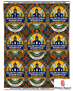 Customized African Wax Print Fabric Manufacturer Church Anniversary Convention Celebration Uniform Fundraising Textile Supplier - Product Image 5