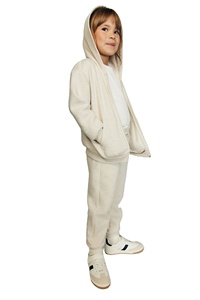 Vente en gros de sweat-shirt à capuche d'hiver respirant en polaire pour enfants unisexe, garçons et filles - Product Image 5