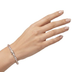 Wholesale DEF Color VS VVS Clarity 10K 14K 18K Solid Gold Round Cut Lab Diamond Tennis <b>Bracelet</b> Dainty Wedding Elegant <b>Bracelet</b> - Product Image 5