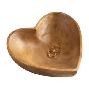 Bol en bois artisanal décoratif pour offrir en cadeau, pour servir des fruits, décoration de fête, décoration de mariage, décoration de la maison - Product Image 4