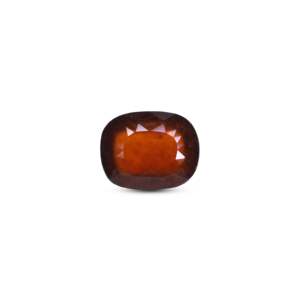 Handcrafted 6 Carat Hessonite Gomed Loose Gemstone Emerald Cut Natural for Fine Jewelry - Product Image 1