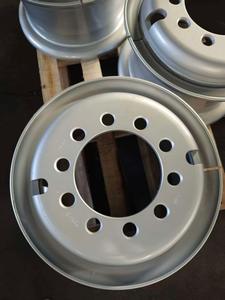 กระทะล้อรถบรรทุกหนัก Foton ขนาด 22.5 นิ้ว 22.5x8.25 11R22.5 295/80R22.5 ใหม่ อลูมิเนียมแบบไม่มียางใน สีเงิน รับประกัน 5 ปี - Product Image 5