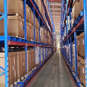 Estantería Metálica de Alta Calidad con Recubrimiento en Polvo Resistente al Fuego, 5 Niveles, Ajustable, para Pasillos <span class=keywords><strong>Muy</strong></span> Estrechos, para Almacenamiento en Almacenes - Product Image 3