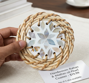Bandejas para servir nácar, posavasos para hoteles y restaurantes, utensilios de cocina con incrustaciones de hueso, venta al por mayor - Product Image 1