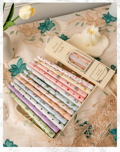 Vela de vela de cera de lujo de 25 cm con estampado para decoración del hogar, vela cónica decorativa de 25 cm con estampado. - Product Image 4