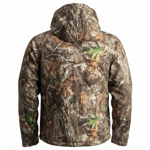 Veste de chasse pour homme à prix raisonnable, motif uni, manches longues, à capuche, imperméable, softshell, pour activités de plein air - Product Image 2