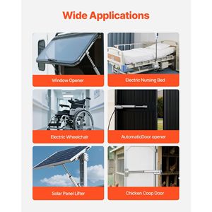 Attuatore Lineare Impermeabile IP65 da 8 Pollici 12V 675 libbre/3000N 0,2 Pollici/s, Attuatori di Movimento 6000N/C 0,25 Pollici/s, Cilindri Attuatori - Product Image 6