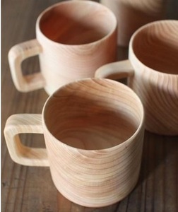 แก้วไม้เนื้อแข็งทำมือ แก้วน้ำไม้ธรรมชาติ แก้วเบียร์ไม้ สำหรับใช้ในบ้าน รับประทานอาหาร และเป็นของขวัญ - Product Image 3