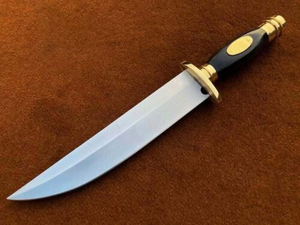 Couteau de chasse Viking D2 en acier forgé à la main, moderne, avec manche en corne, qualité DIY, OEM disponible - Product Image 1