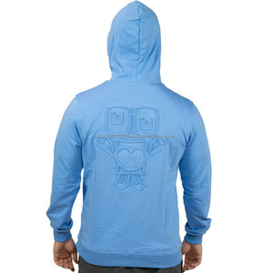 Sudaderas con capucha en relieve para hombre hechas a precio barato hechas en fábrica Sudaderas con capucha en relieve para hombre de peso pesado de ajuste regular - Product Image 2