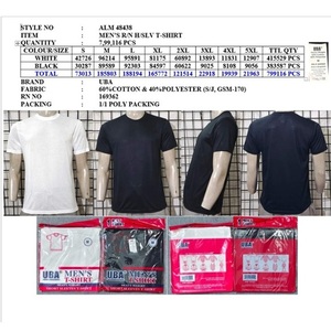 เสื้อยืดคอกลมแขนสั้นผู้ชายผ้าฝ้ายแท้ 100% S/J 180 GSM แบบลำลองพื้นฐานสีพื้น ผลิตตามสั่งจากบังกลาเทศ - Product Image 4