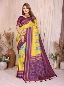Sari Tradicional de Seda Suave del Sur de la India, de Primera Calidad, para Bodas, Diwali y Otras Ocasiones - Product Image 3