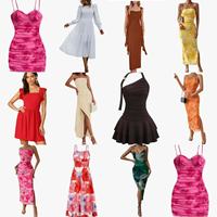 Robes midi décontractées tissées pour femmes Shein, taille empire, coupe ajustée, vente en gros d'usine, achat en gros