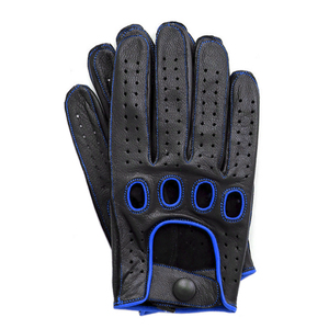 Guantes de cuero personalizados al por mayor con logotipo, para conducir, con pantalla táctil, a prueba de viento, para entrenamiento, de piel de cabra, para hombre. - Product Image 5