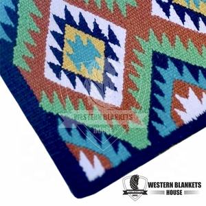 Couverture de selle en coton occidental de ranch de sports de plein air à usage intensif sur mesure - Product Image 5