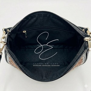 Bolso de Hombro de Cuero Repujado para Mujer, Bolso de Mano con Asa Superior, Diseño Floral Turquesa, Estilo Western - Product Image 6