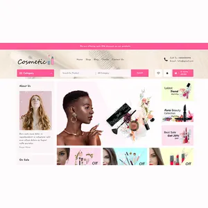 Cils et maquillage pour les yeux Conception de site Web de commerce électronique réactif Beauté Entreprise de conception Web créant des sites Web de commerce électronique