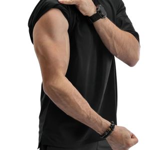 Camiseta Negra Oversize para Hombre, Manga Corta, Cuello Redondo, Ajuste Holgado, Lisa, Casual, Relajada, para Verano, Gimnasio, Entrenamiento, Ropa Deportiva Básica - Product Image 6