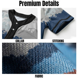 Camiseta de Béisbol Personalizada, 100% Poliéster, Sublimada, para Hombre y Jóvenes, Transpirable, de Secado Rápido, Uniformes de Equipo al por Mayor - Product Image 5