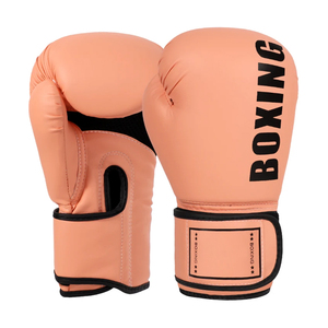 Professional Fight Boxing Gloves 8oz 10oz for Closure PU Leather Breathable Customized Color Unisex High Performance Training - Product Image 1