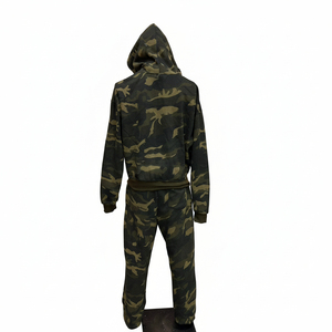 High Quality ARTIZ INTERNATIONAL <b>Mens</b> Streetwear 2 in 1 Printed Heavy Fleece 100% Cotton Hoodie & Cargo Joggers - Product Image 2