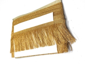 Precio de Fábrica al por Mayor, Flecos de Terciopelo Chenille 100% Poliéster de 8cm para Decoración de Prendas - Product Image 2