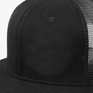 Gorra Trucker Negra de Malla de 6 Paneles, Ajustable, Sólida, Informal, para Adultos, Primavera Verano, Transpirable, Protección Solar, Unisex - Product Image 4