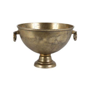 Bol à vin en étain fait main avec poignées en anneau, style vintage, seau à glace en métal, refroidisseur à champagne, bassine à punch pour bar à domicile - Product Image 1