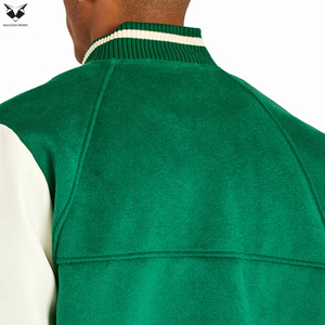 Chaqueta Varsity Personalizada para Hombre, Mangas de Cuero, Cuerpo de Lana, Bordado, Parches, Estilo Urbano, Chaqueta Bomber, Abrigo Varsity de Alta Calidad - Product Image 6