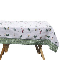 Nouvelle collection de nappes de Noël tendance, design imprimé, taille et logo personnalisés, à prix abordable.