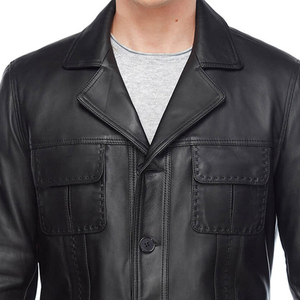 คุณภาพสูง ล่าสุดมาใหม่ เสื้อแจ็คเก็ตหนังงูแท้สำหรับผู้ชาย ฤดูหนาว สไตล์ไฮสตรีท แฟชั่นทันสมัย เสื้อคลุมด้านนอก ทนทาน - Product Image 5