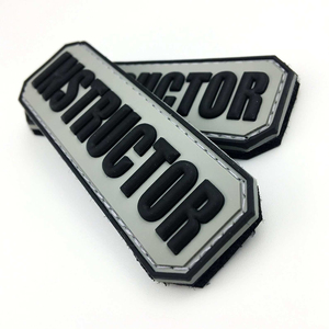 Embossed Debossed Logo Patches Custom 3D Raised Badge Clothing <b>Label</b> OEM Supplier - Product Image 5