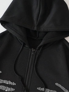 Sweat-shirts en strass de qualité supérieure, légers, à prix abordable, entièrement personnalisables, anti-plis, avec le dernier design. - Product Image 5