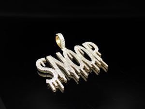 Colgante Personalizado Iced Diamond Phantom Empire Ice Legacy de Acero Inoxidable Chapado en Plata 925, Estilo Hiphop, con Letra, Unisex, de Moda - Product Image 6