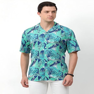 Chemise à manches courtes en coton pour hommes personnalisée OEM avec col boutonné respirant à séchage rapide pour une tenue décontractée d'été pour adolescents - Product Image 5