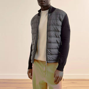 Chaqueta Cárdigan de Invierno para Hombre, Nueva Colección, Cálida y Gruesa, Corte Ajustado, Cuello Alto, Logotipo Frontal, Resistente al Viento, Transpirable, Estilo Urbano - Product Image 5