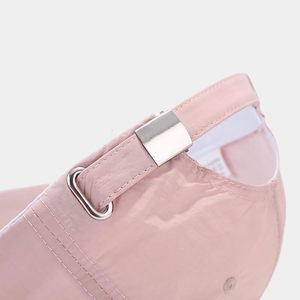 Unisex Pink 6-Panel Baseball Cap Solid Color Adjustable Fit Outdoor Casual <b>Hat</b> 56-58cm Spring <b>Summer</b> - Product Image 5
