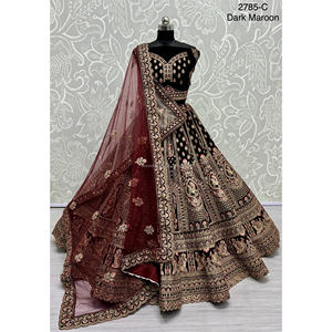 Nupcial Indio Desgaste Terciopelo Colecciones Para Novia Con Zarkhan Trabajo Por Fabzone - Product Image 3