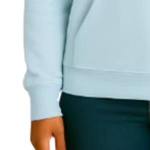 Sweat à capuche graphique bleu clair pour femme, pull décontracté à manches longues, streetwear quotidien, vêtement confortable pour un style de vie actif - Product Image 3