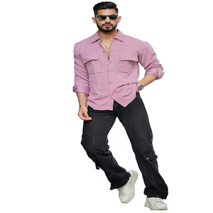 Camisas informales de manga larga para hombre, novedad, UPF 50, secado rápido, transpirables, bolsillos en el pecho, poliéster, Spandex Dobby para adolescentes - Product Image 2