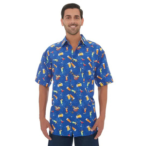 OEM Custom Hawaiian <b>Shirts</b> Lightweight Breathable Aloha <b>Shirts</b> Trend Hawaiian <b>Shirts</b> Men Tropical Vacation Beach Style <b>Shirts</b> - Product Image 1