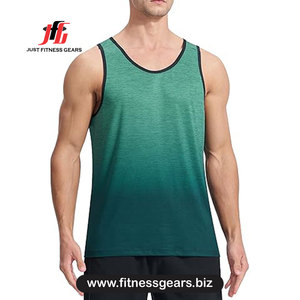 <b>Men's</b> <b>Pink</b> <b>Tie</b> Dye Sleeveless O-Neck Quick Dry Knitted Tank Top Casual Workout Shirt - Product Image 5