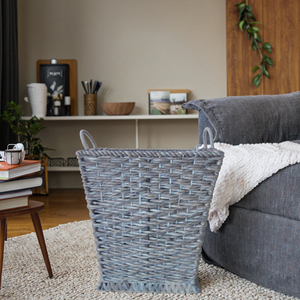 Vente en gros Panier à linge en rotin fait main écologique avec poignée Pratique pour nettoyer les travaux Décoration intérieure - Product Image 3