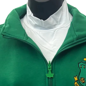 Sudadera de Forro Polar Verde con Cierre de Cremallera de un Cuarto para Mujer, con Letras Griegas, de Invierno, Calidad Premium, Casual, de Sorority Inc. - Product Image 2